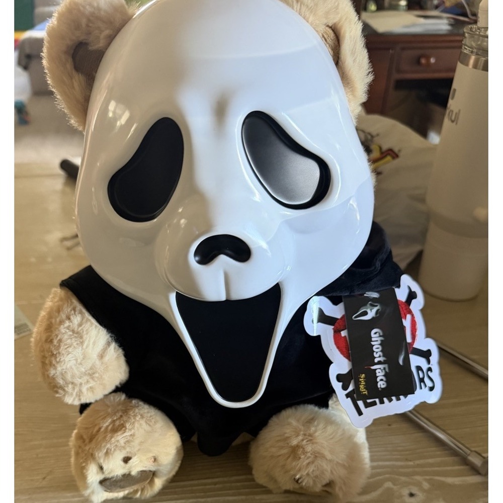 Spirit Halloween Ghostface Teddy Terrors Plush Scream NEW W/ Tags